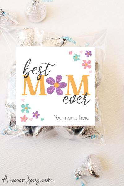Best Mom Ever Gift Tags - Editable