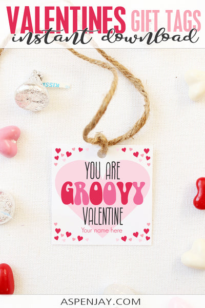 Groovy Valentine Tags