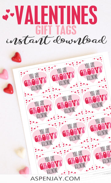 Groovy Valentine Tags