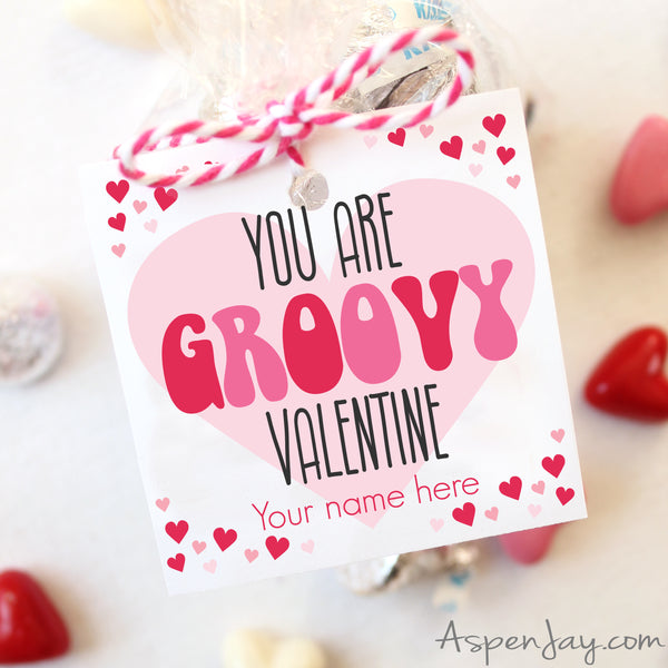Groovy Valentine Tags