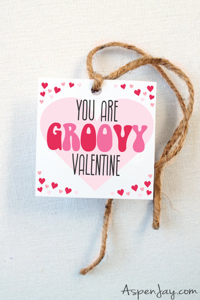 Groovy Valentine Tags