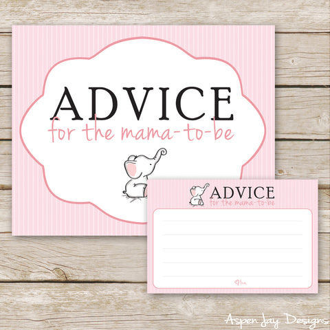 Pink Elephant Advice for Mama-to-Be