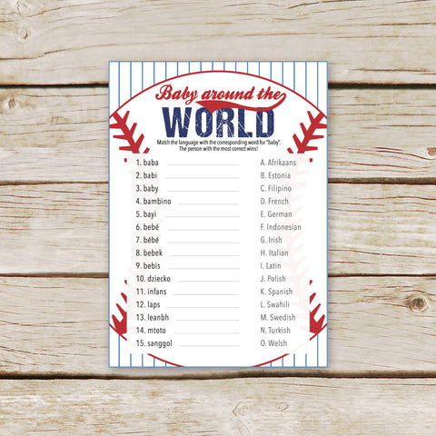 Baseball Baby Around the World