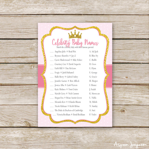 Pink Princess Celebrity Baby