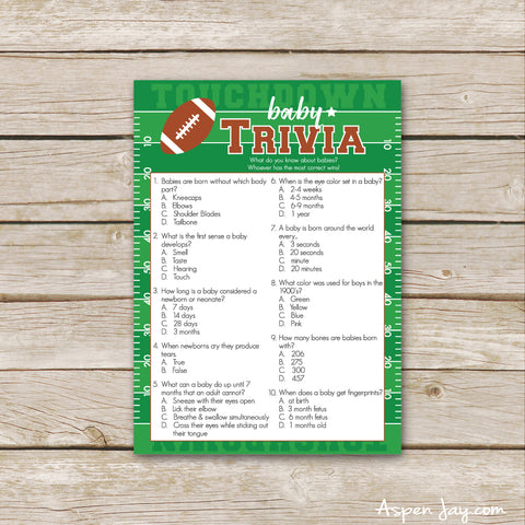 Football Baby Trivia