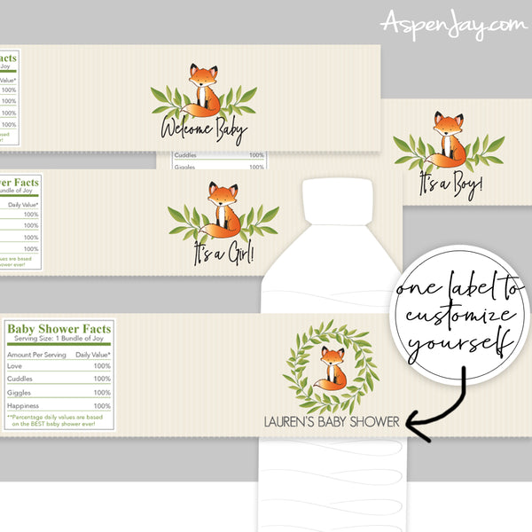 Fox Bottle Labels