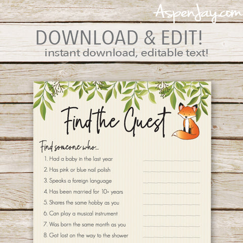 Fox Find the Guest