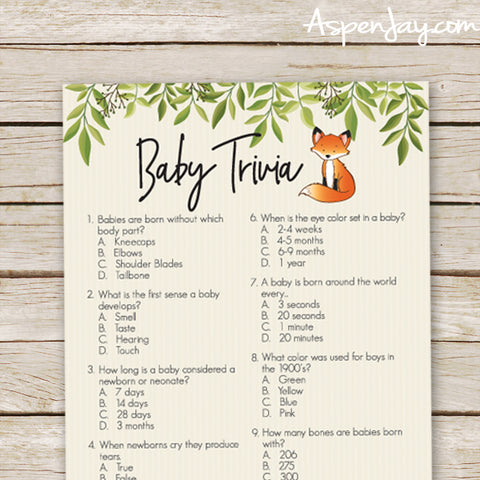 Fox Baby Trivia