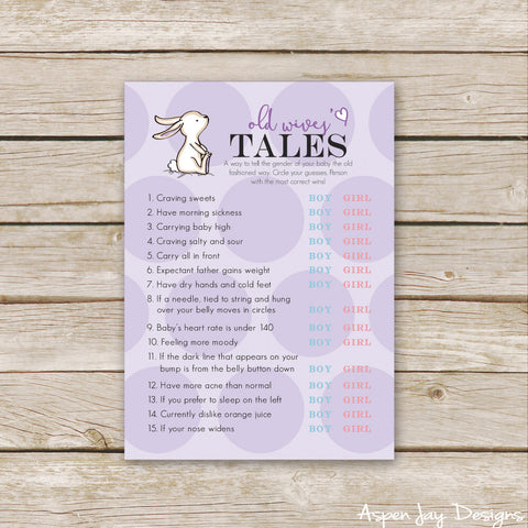 Purple Bunny Old Wives' Tales