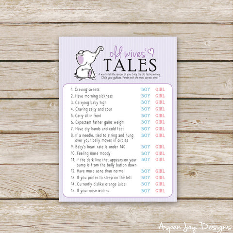 Purple Elephant Old Wives' Tales