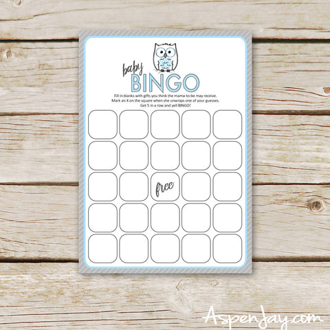 Blue Owl Baby Bingo
