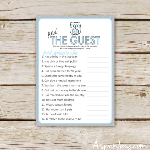 Blue Owl Find the Guest