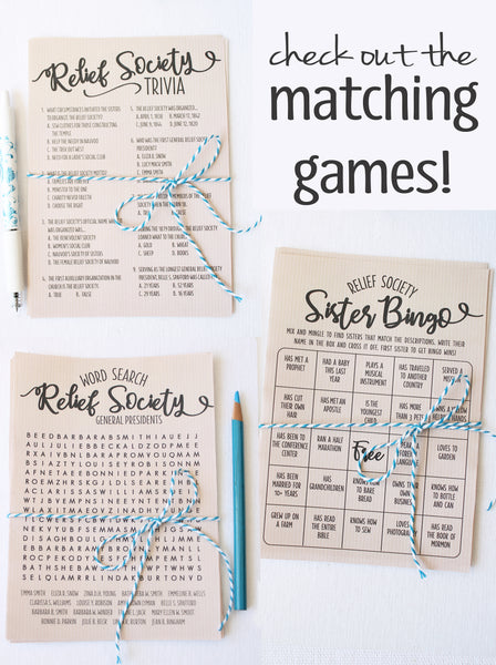 Relief Society Word Search
