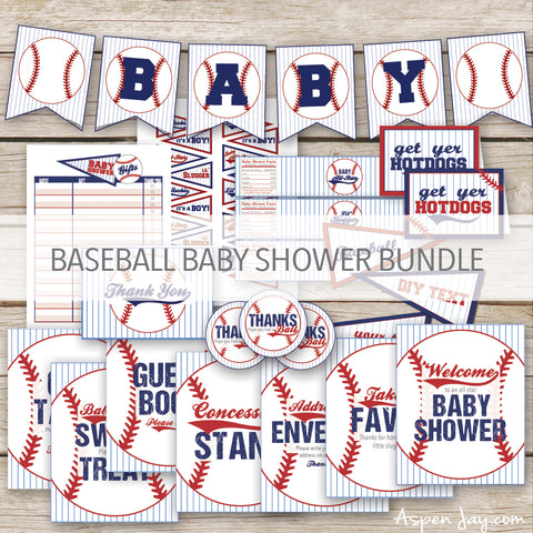 Baseball Baby Shower Package