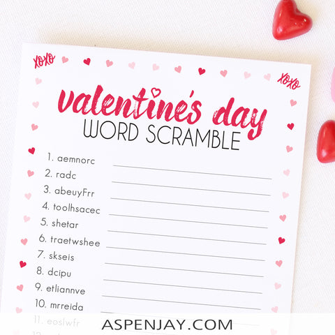 Valentine's Day Scramble